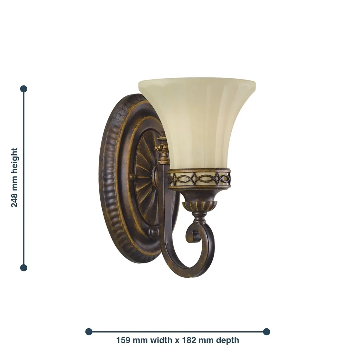 Elstead Lighting Drawing Wall Light Brown - Brown – image 2