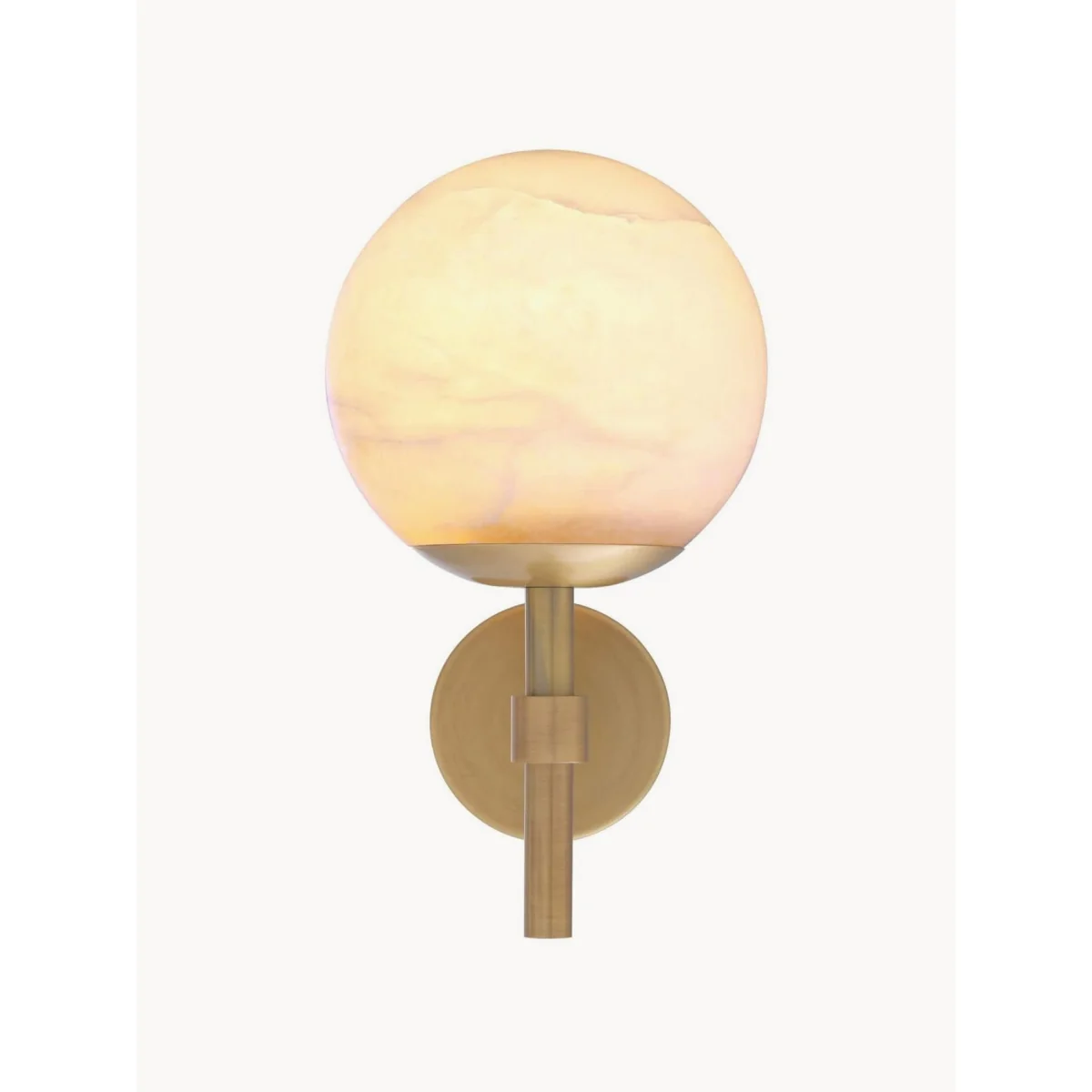 Handmade Alabaster Wall Lamp Jade – image 2