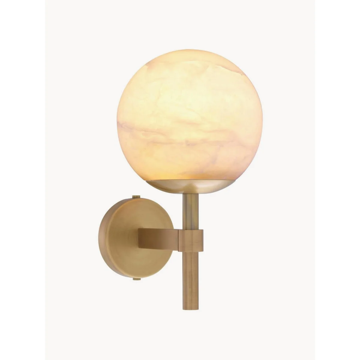 Handmade Alabaster Wall Lamp Jade – image 3