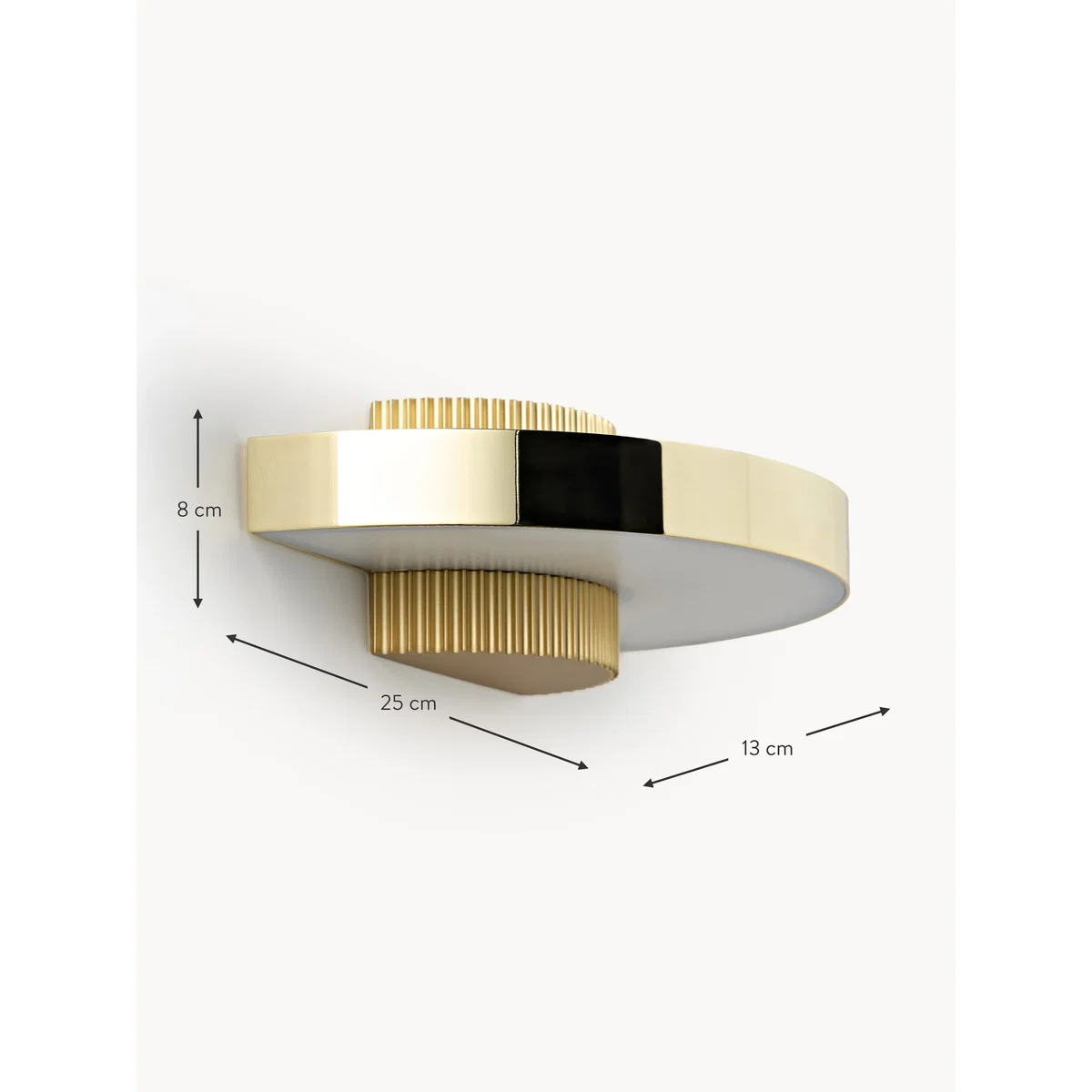 LED Wall Lamp Elna with Rippled Base – image 7