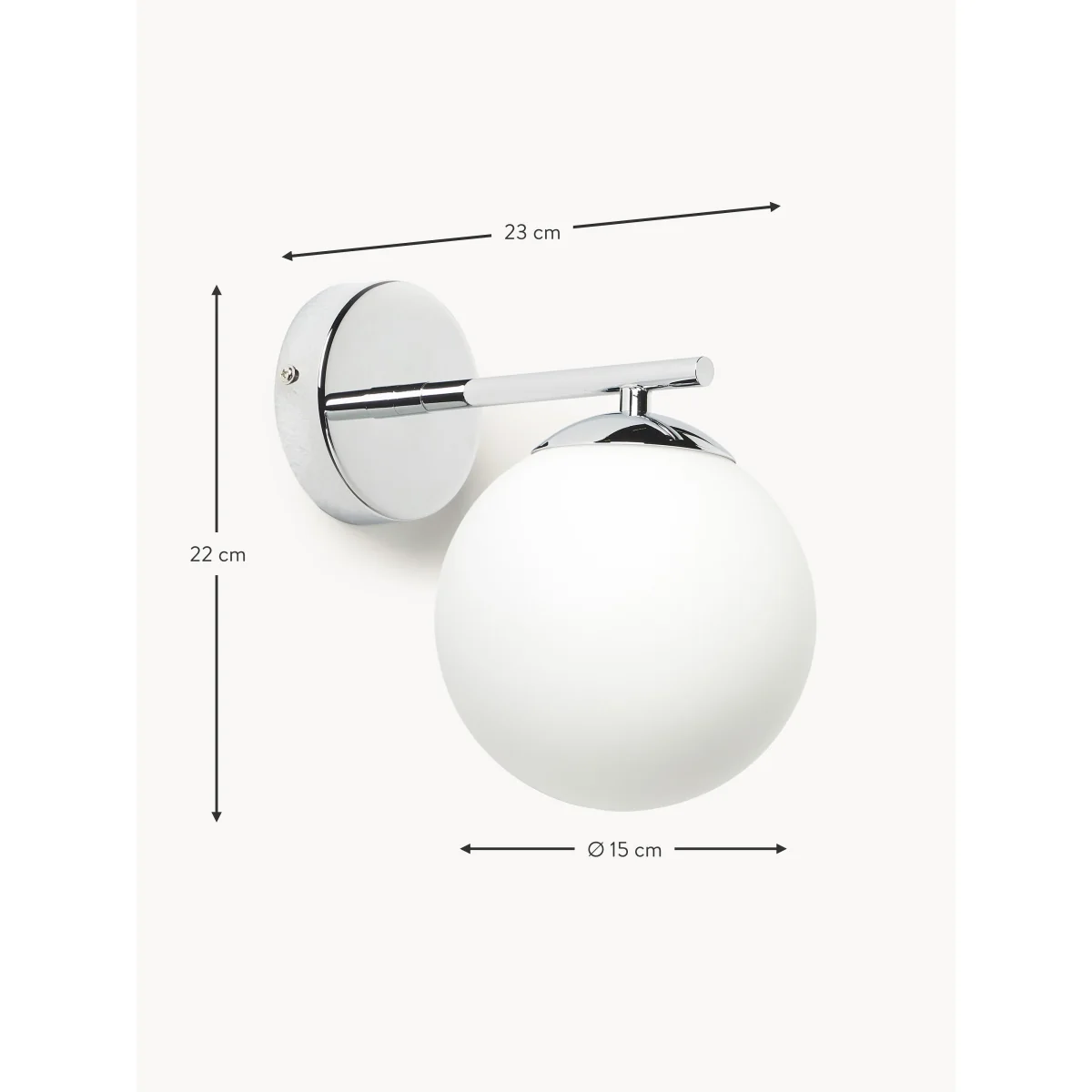 Opal Glass Wall Lamp Atlanta – image 7