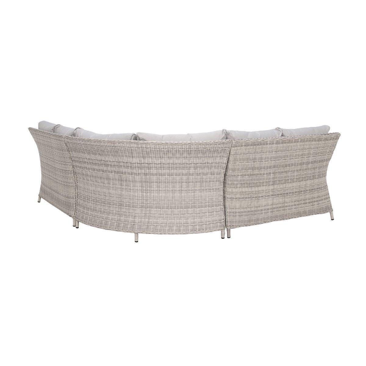 Hathaway Corner Garden Dining Set with Ice Bucket in Light Grey Weave and Grey Fabric – image 5