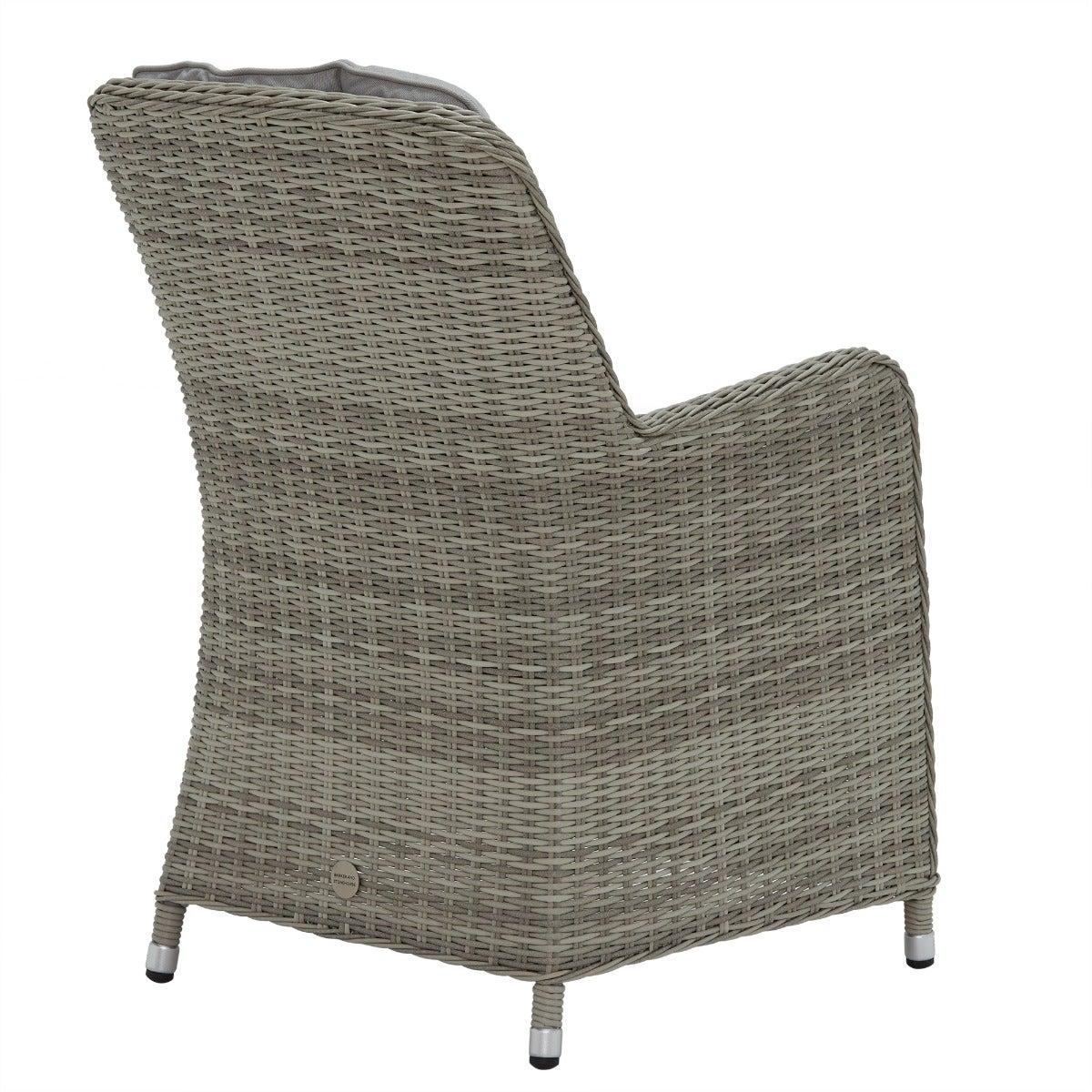 Hathaway 4 Seat Round Dining Set with Venice Chairs, Grey | Barker & Stonehouse – image 15