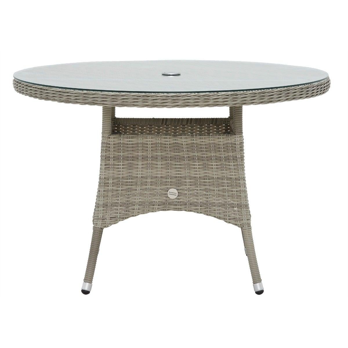 Hathaway 4 Seat Round Dining Set with Venice Chairs, Grey | Barker & Stonehouse – image 5