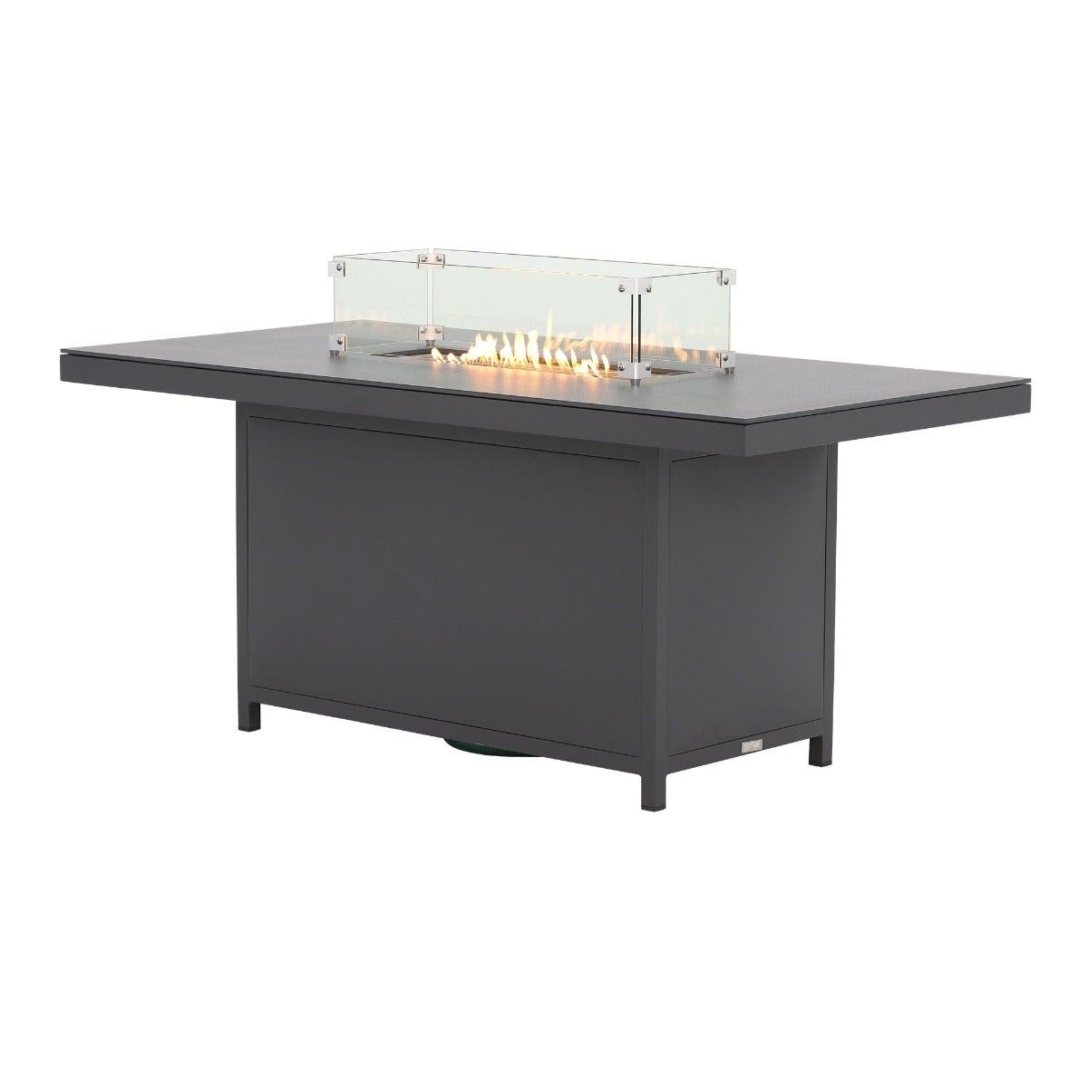 Maine Reclining Corner Garden Dining Set with Fire Pit, Grey | Barker & Stonehouse – image 24