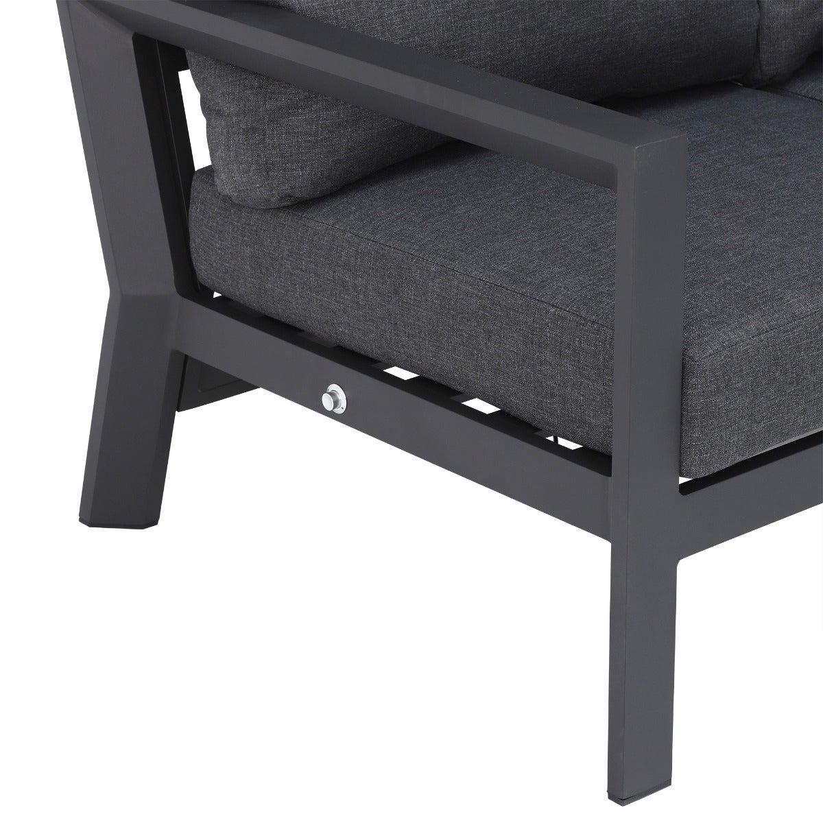 Maine Reclining Corner Garden Dining Set with Fire Pit, Grey | Barker & Stonehouse – image 26