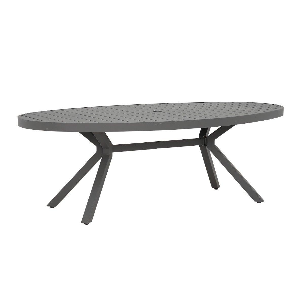 Soho 8 Seat Oval Garden Dining Set, Grey | Barker & Stonehouse – image 4