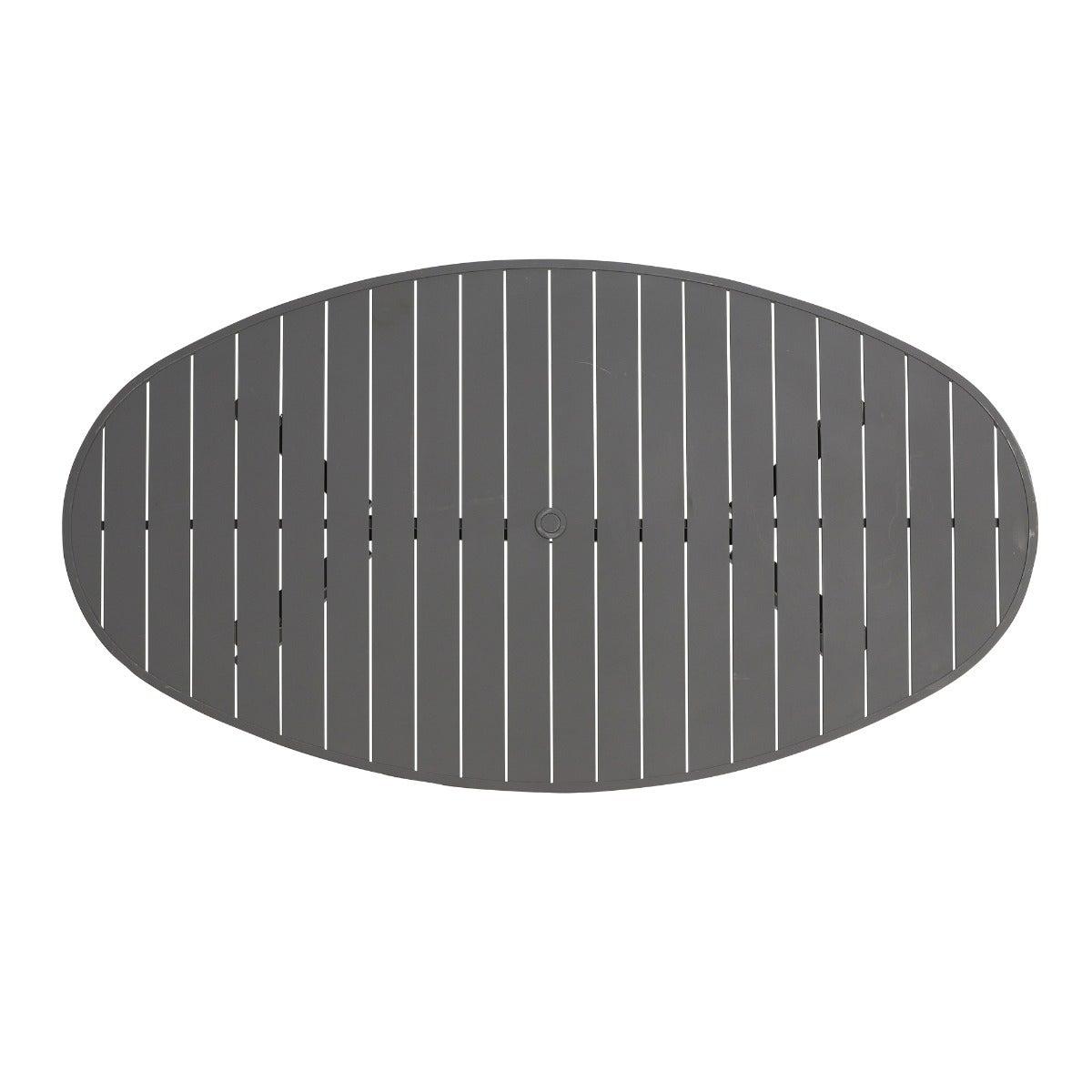 Soho 8 Seat Oval Garden Dining Set, Grey | Barker & Stonehouse – image 8