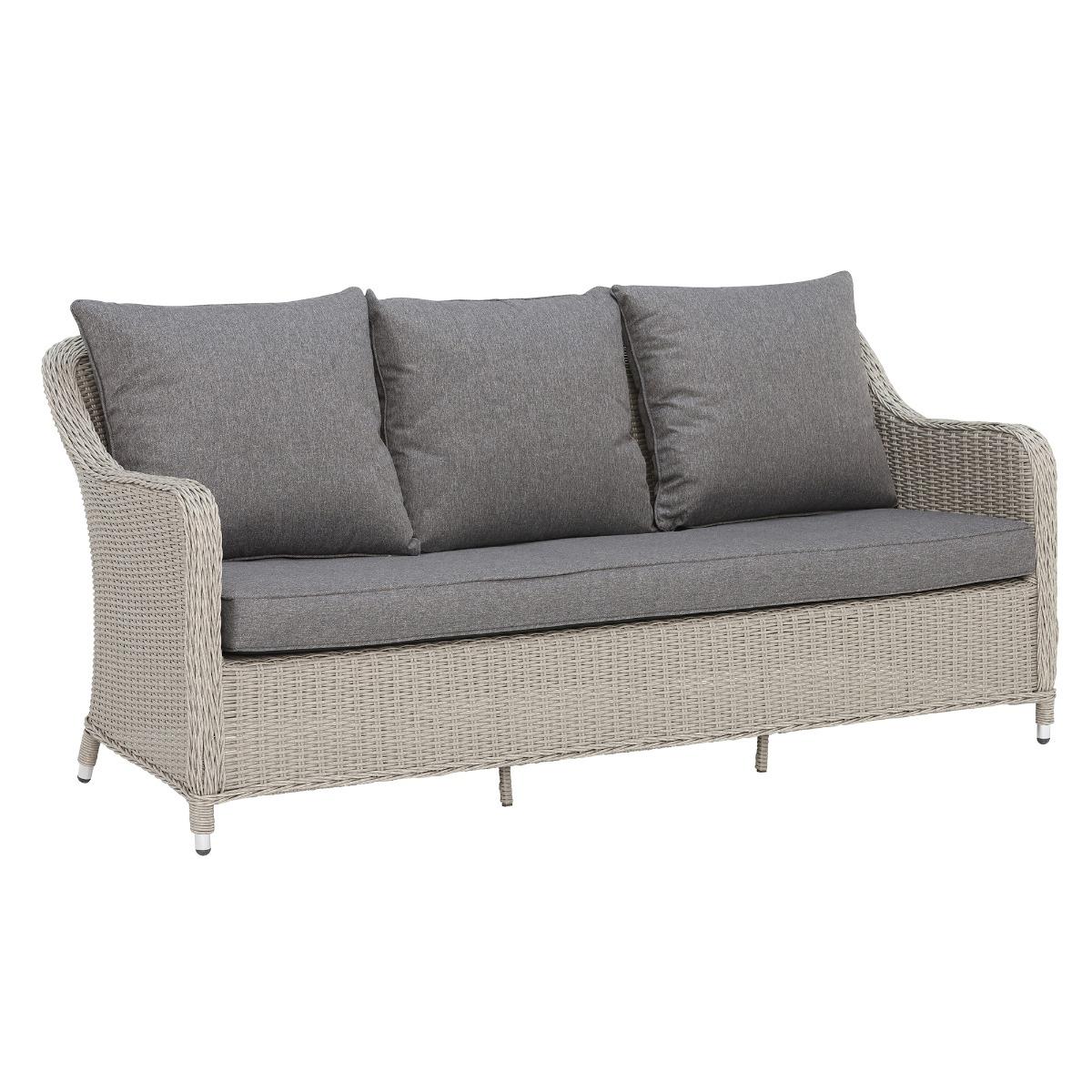 Corsica Garden 7 Seater Sofa Set With Rising Table, Grey | Barker & Stonehouse – image 5