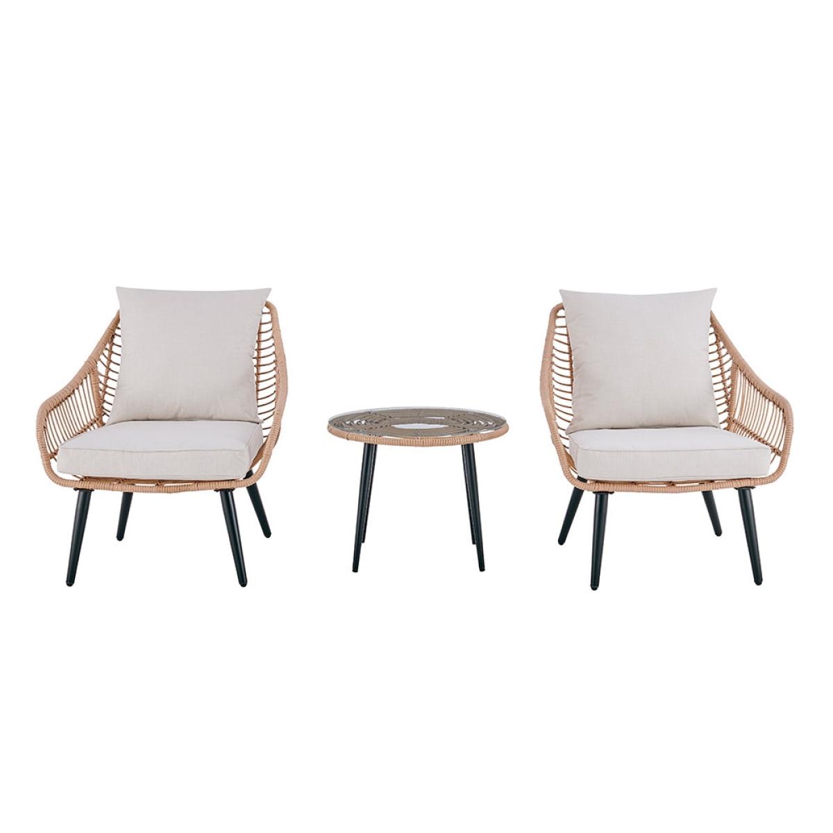 Cuckooland Hampstead Rattan Garden Bistro Set – image 2