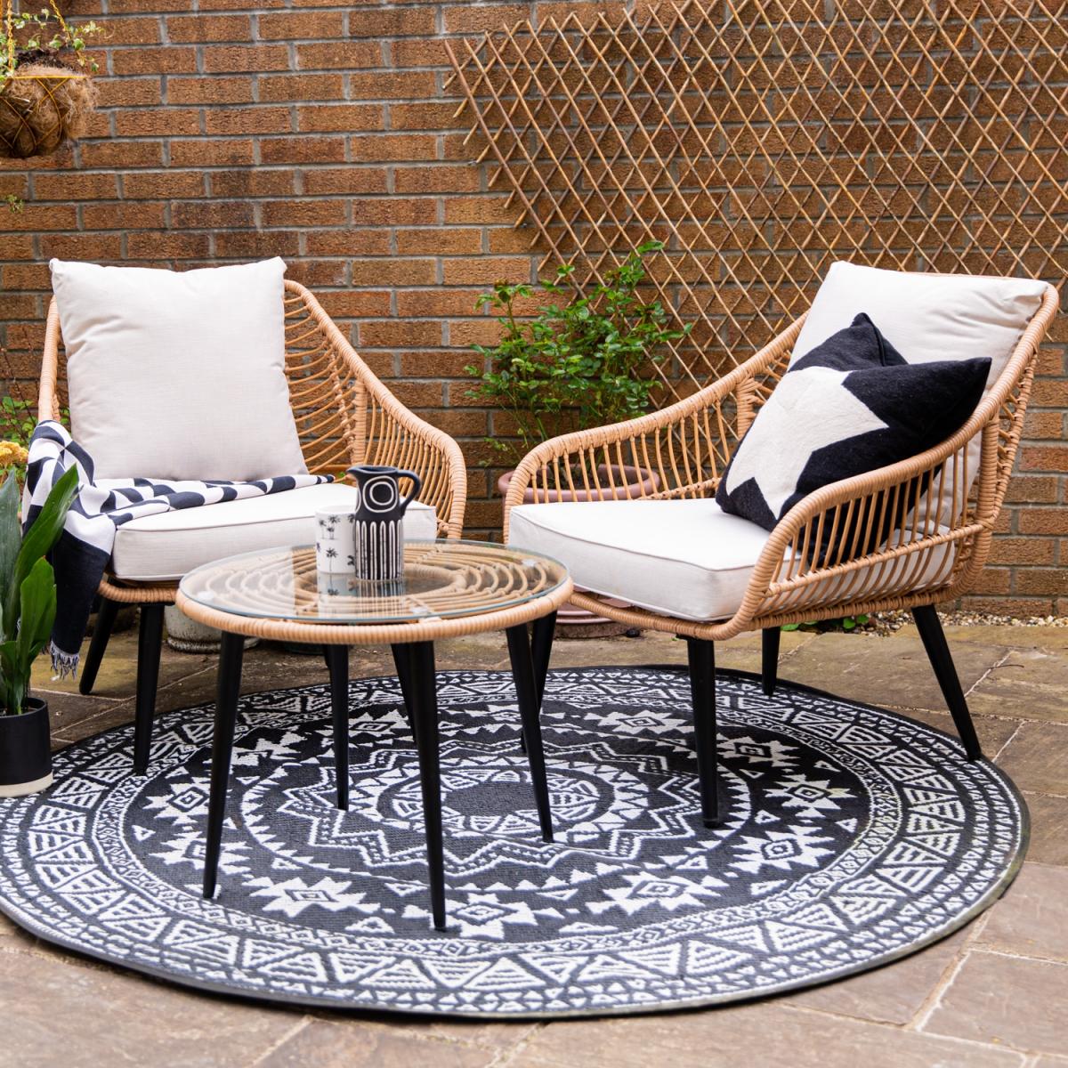 Cuckooland Hampstead Rattan Garden Bistro Set – image 3