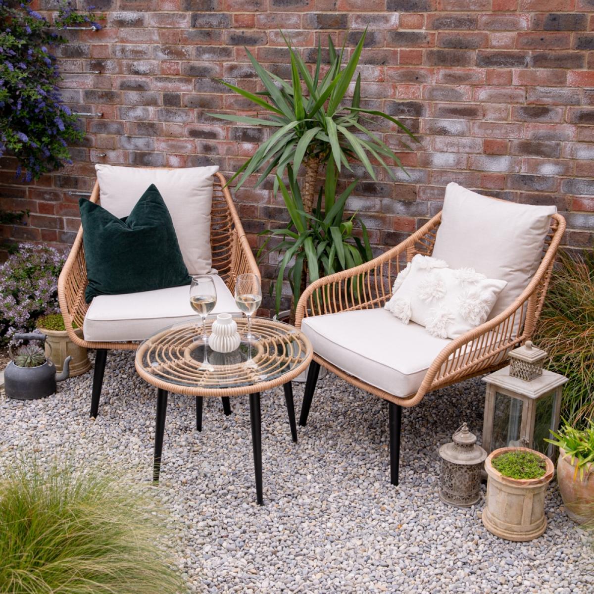 Cuckooland Hampstead Rattan Garden Bistro Set – image 6