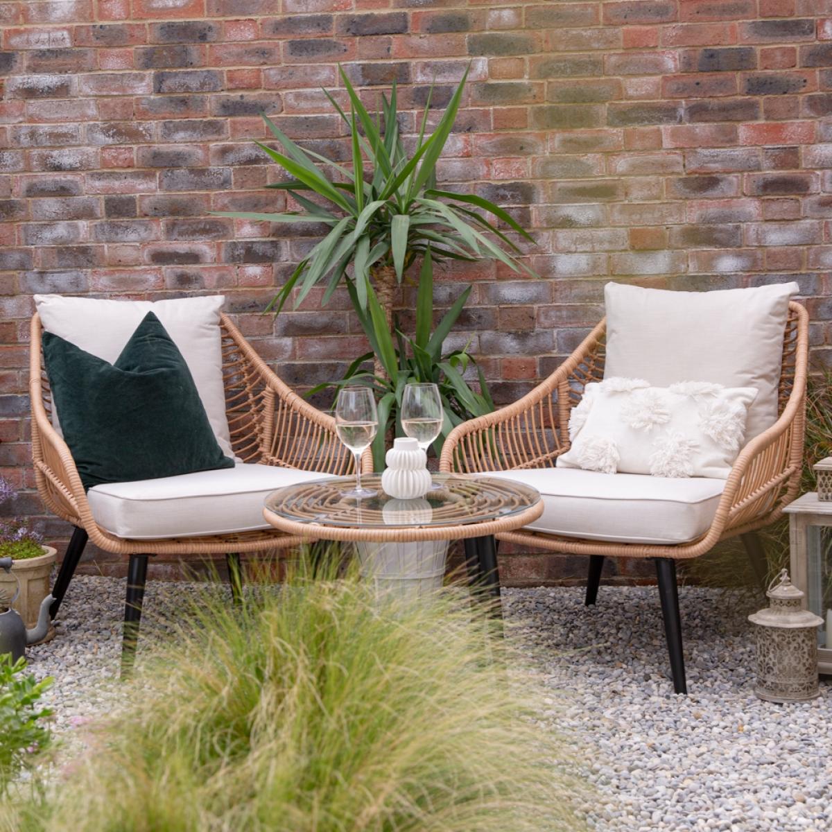 Cuckooland Hampstead Rattan Garden Bistro Set – image 8