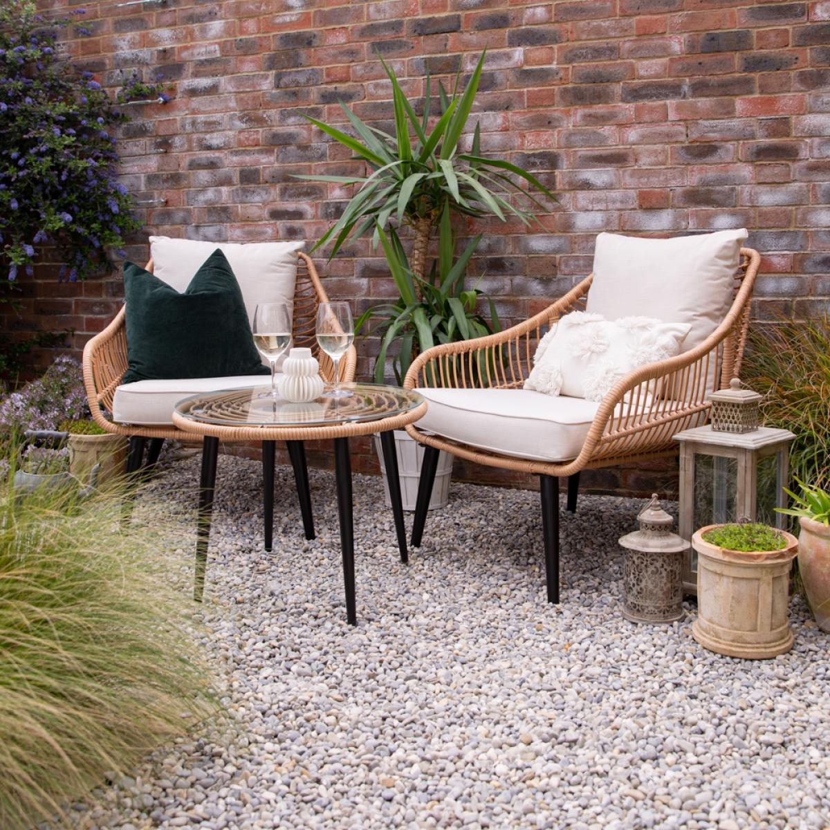 Cuckooland Hampstead Rattan Garden Bistro Set – image 1