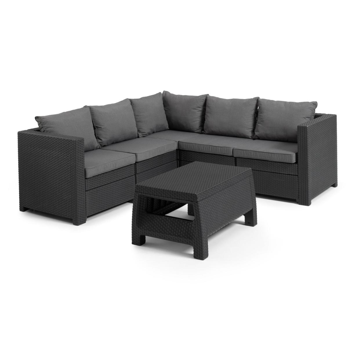 Provence 4 Seater Corner Sofa Set Graphite (Grey) – image 3