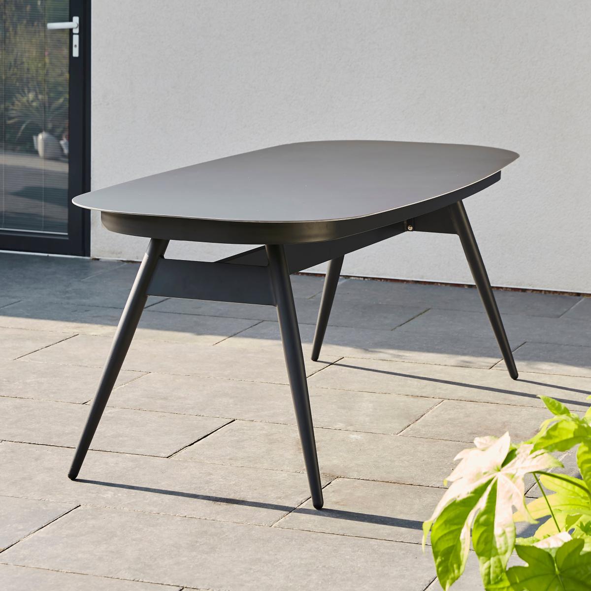 Outdoor Fabric Dining Set, Charcoal Grey – image 3