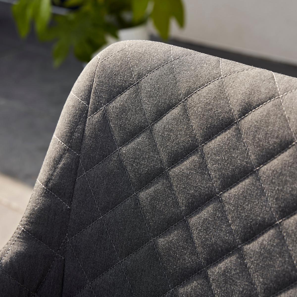 Outdoor Fabric Dining Set, Charcoal Grey – image 5