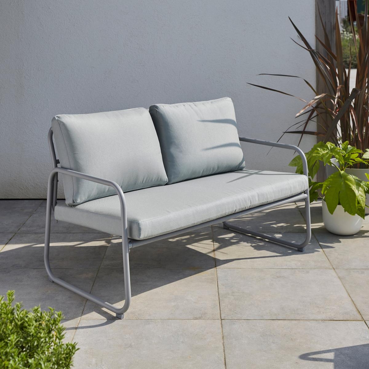 Grey Metal Conversation Set Grey – image 9