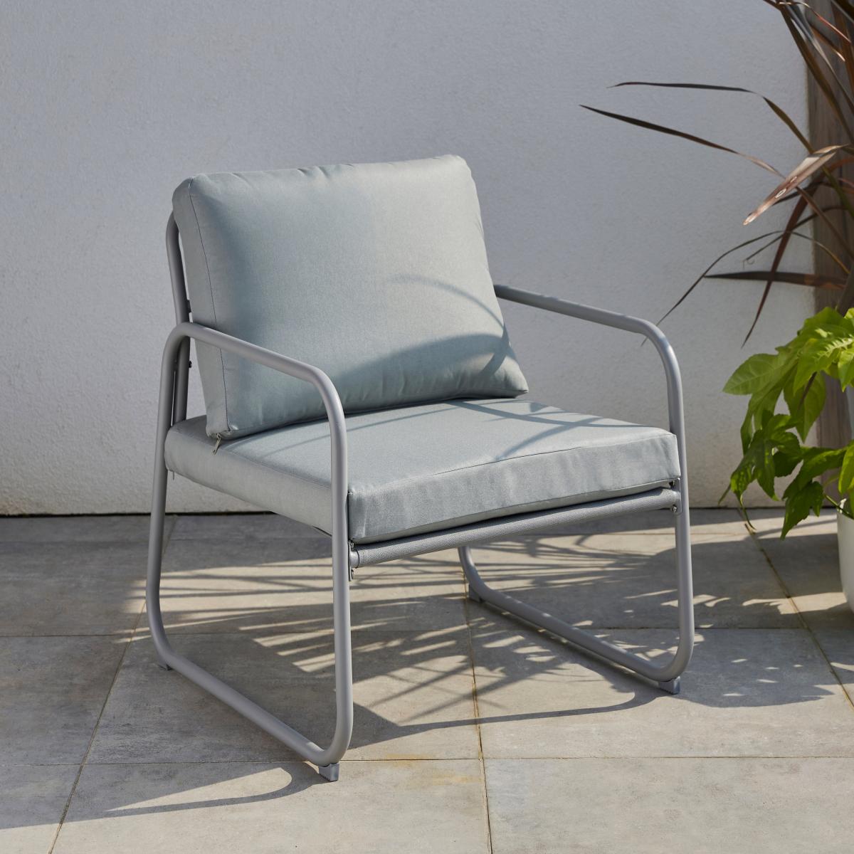 Grey Metal Conversation Set Grey – image 10