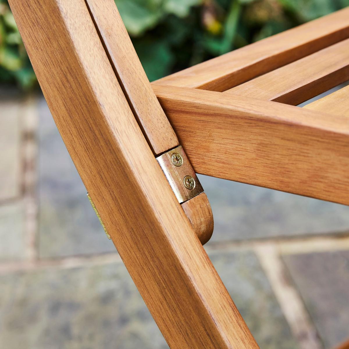Compact Wooden Folding Dining Set Natural – image 6