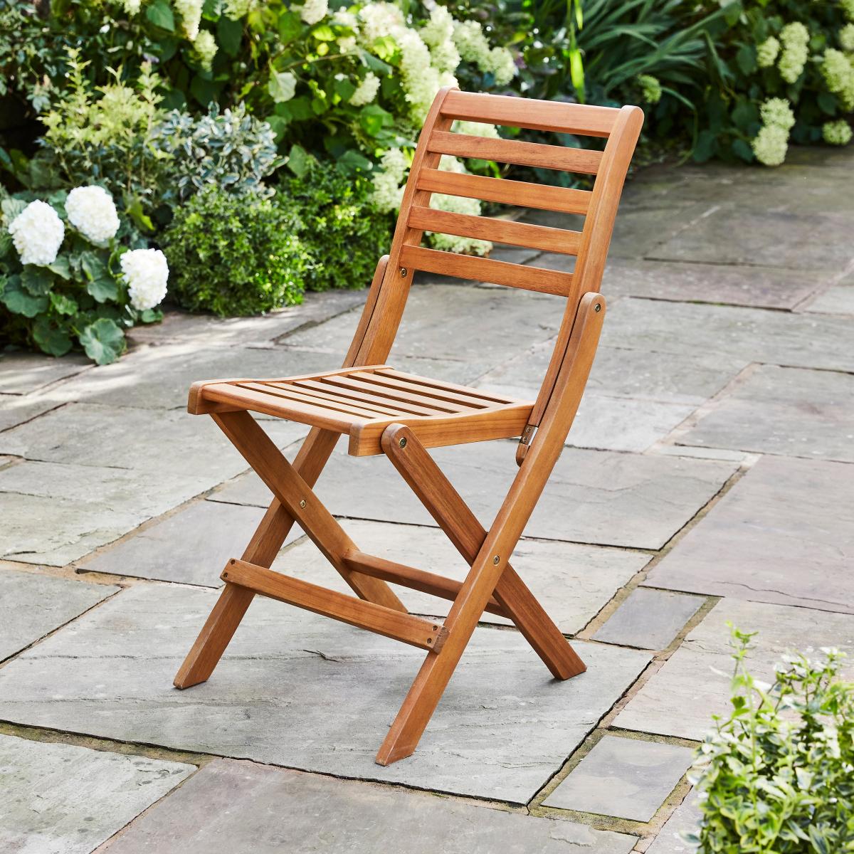 Compact Wooden Folding Dining Set Natural – image 9