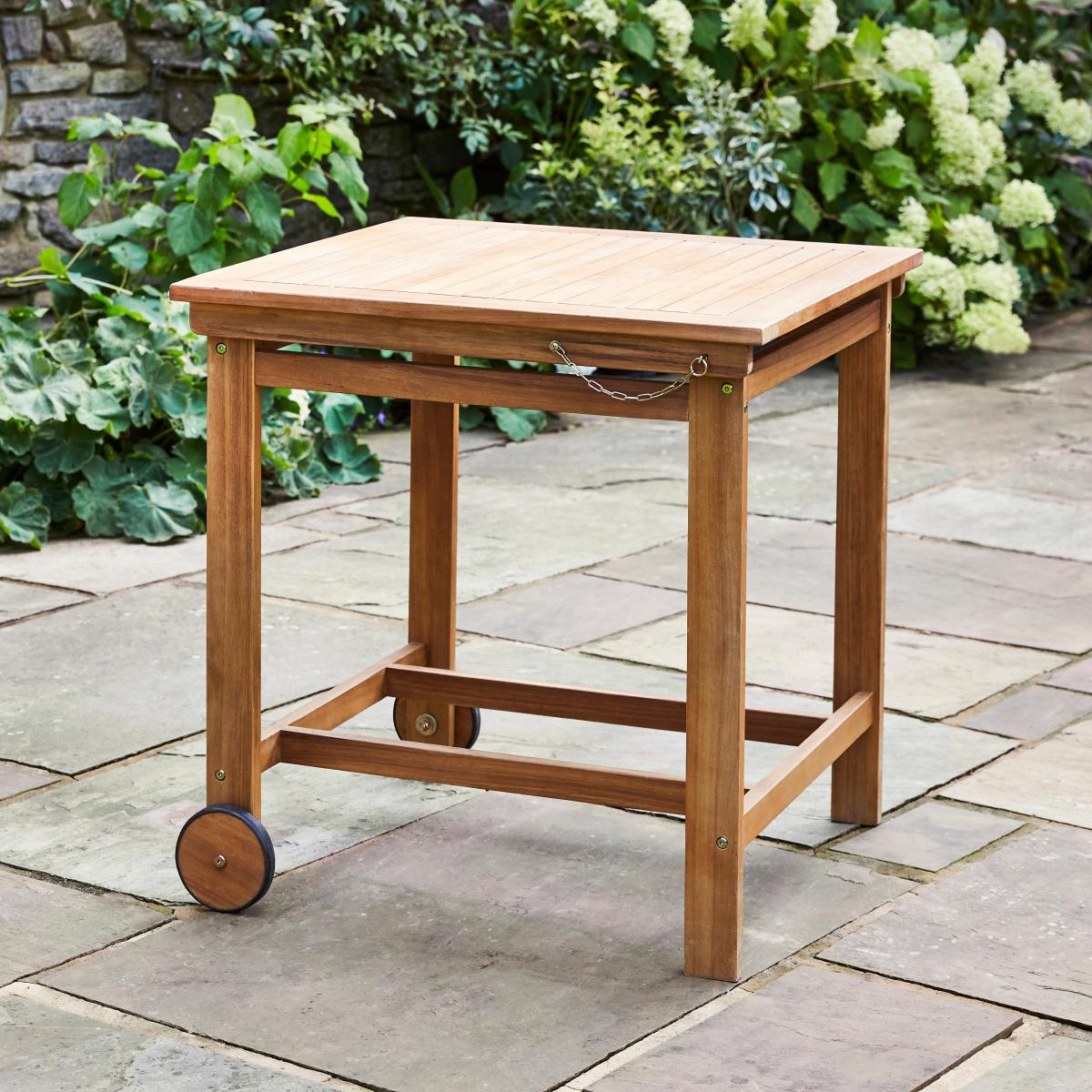 Compact Wooden Folding Dining Set Natural – image 10