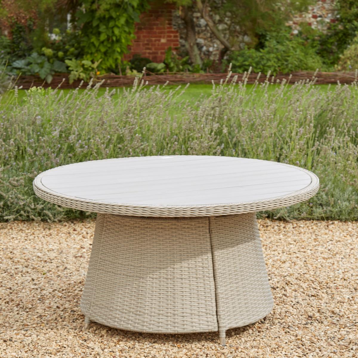 Churchgate Rattan Dining Set Grey – image 3