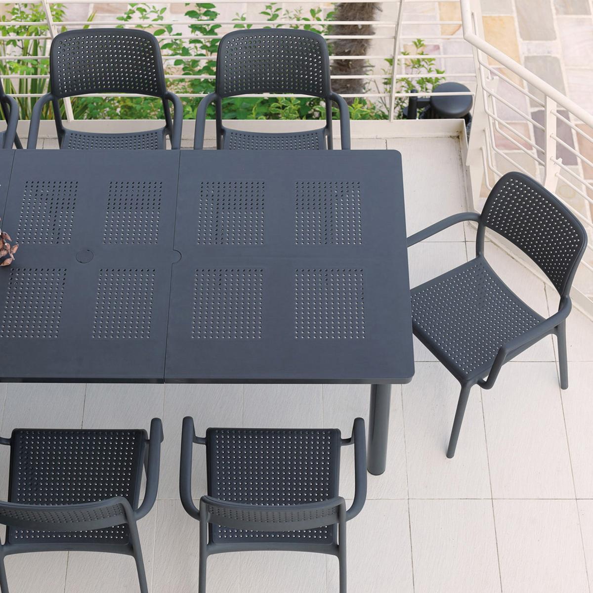 Libeccio 6 Seater Dark Grey Dining Set with Bora Chairs – image 8