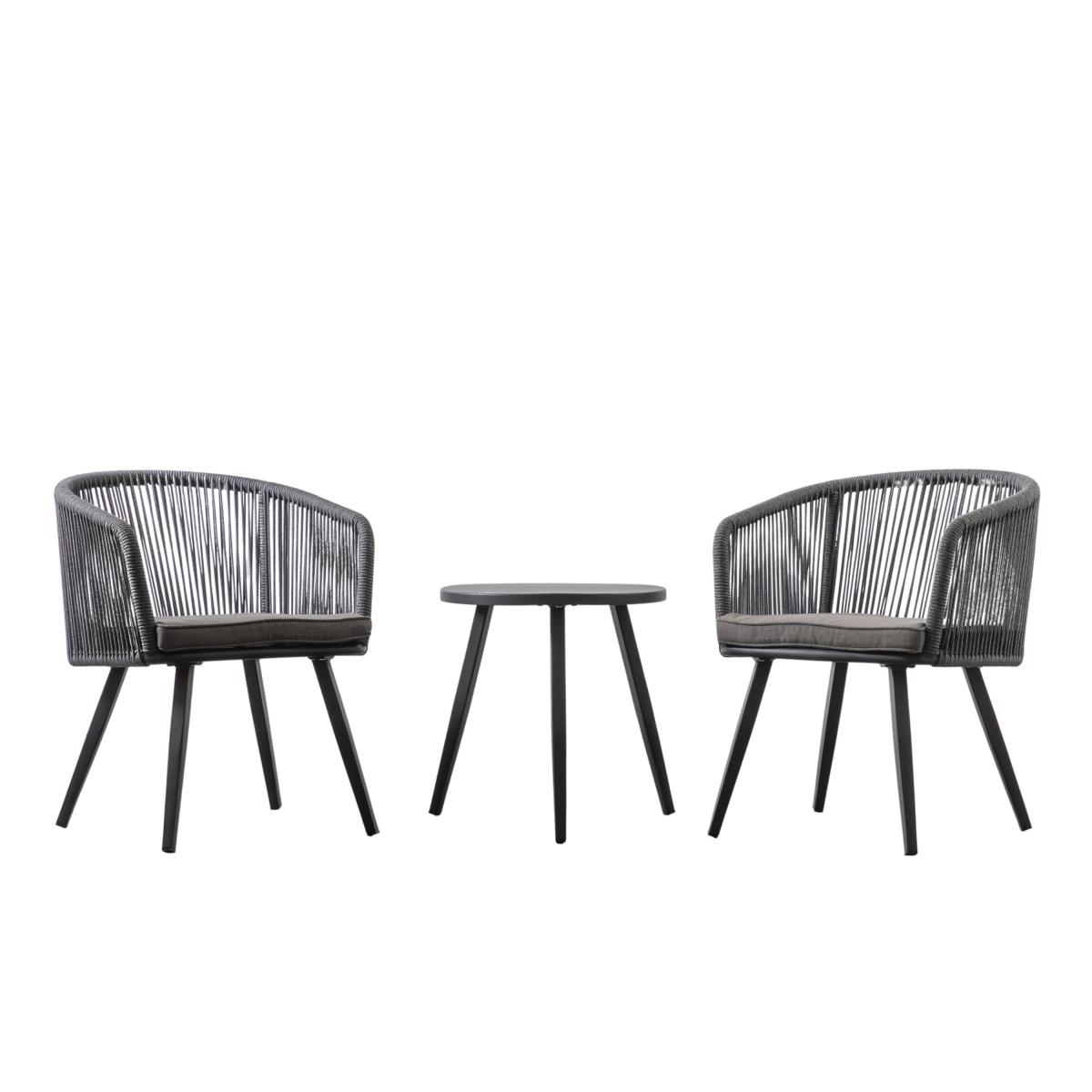 Lille Bistro Set Charcoal – image 2
