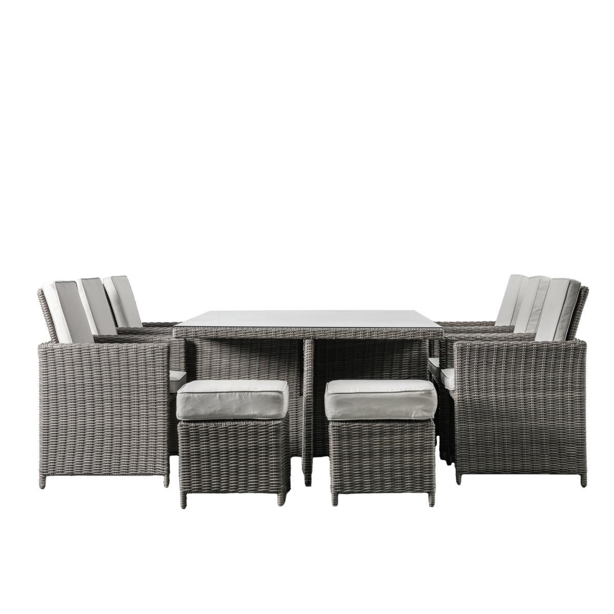 Granville Grey 10 Seater Cube Set Grey – image 2
