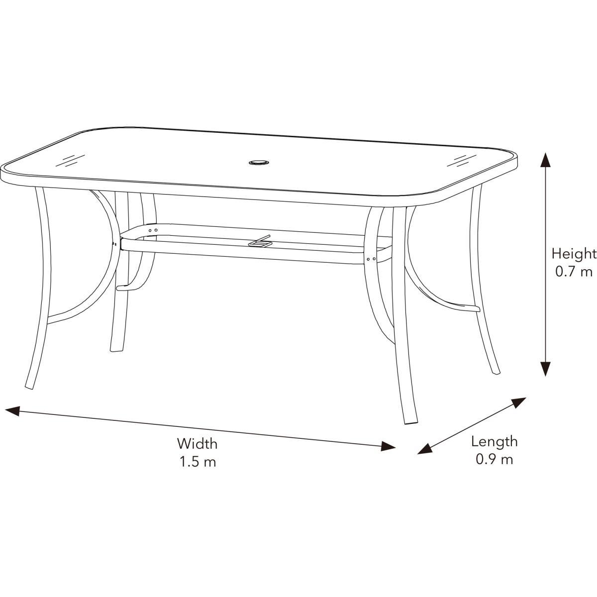 Montreal 6 Seater Dining Set Grey – image 5