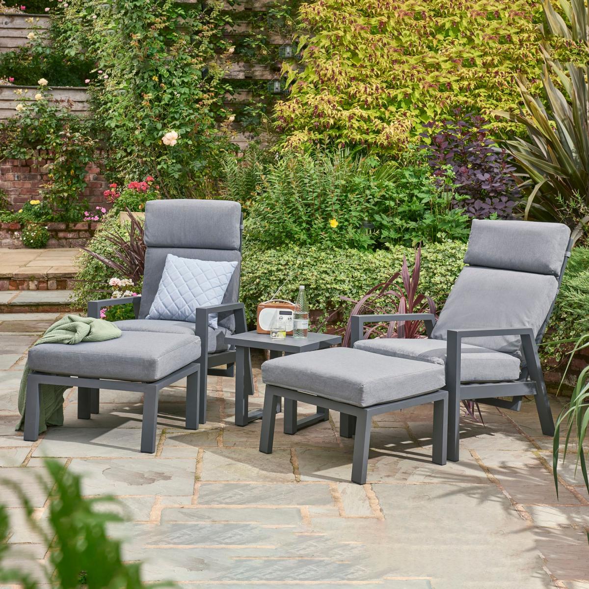 Titchwell Relax 2 Seater Coffee Set Dark Grey – image 1