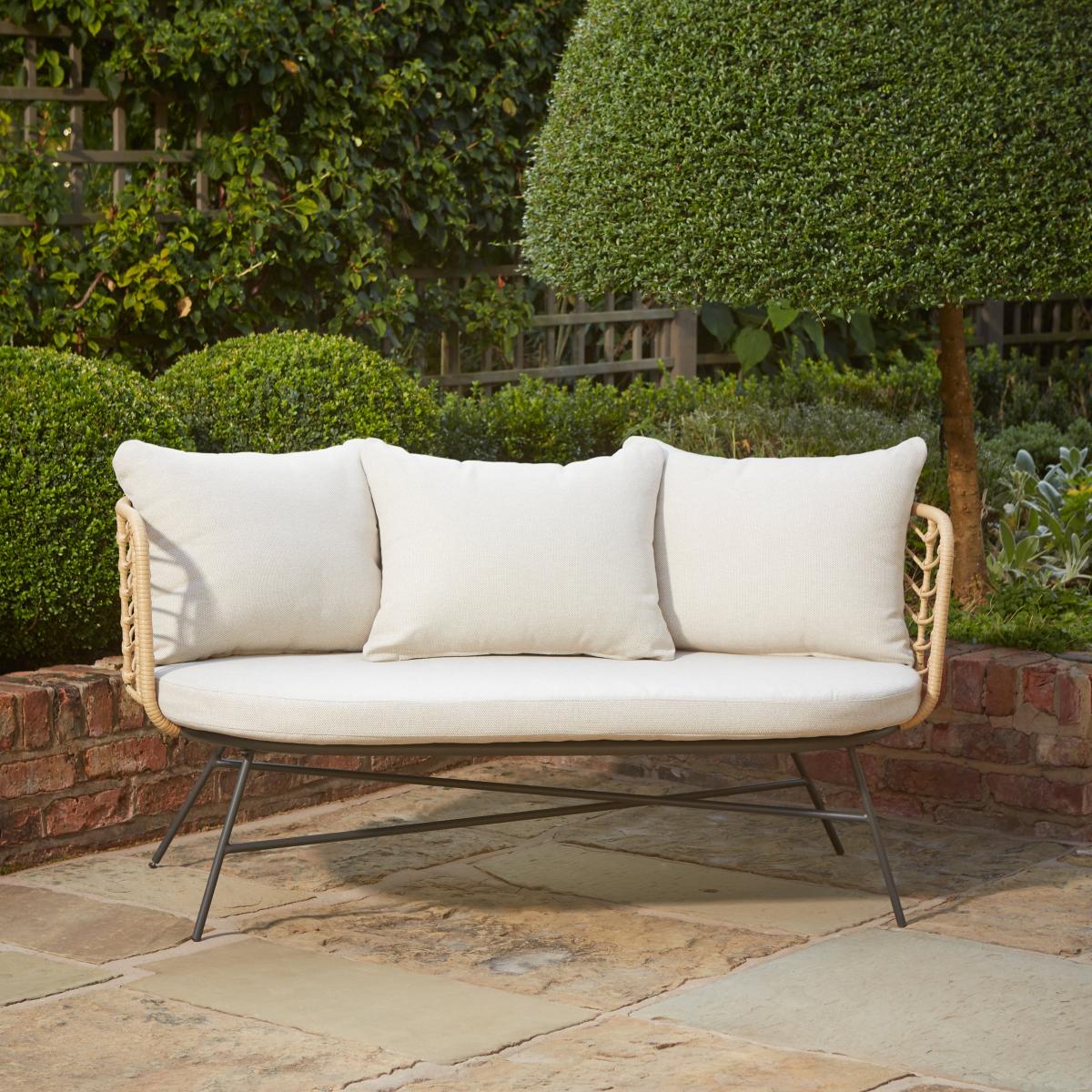 San Marino 4 Seater Conversation Set Brown/White – image 2