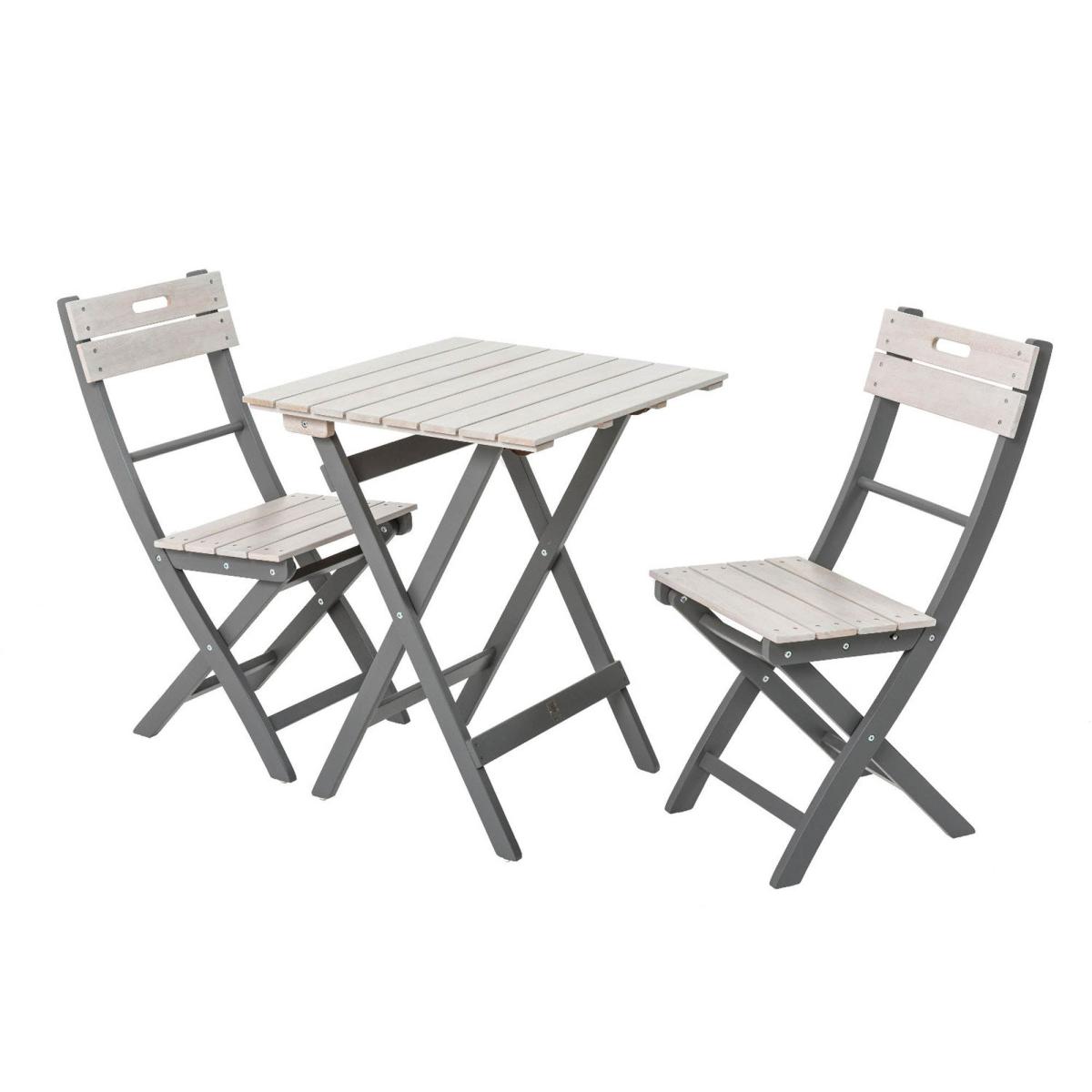 Florenity 2 Seater Grigio Bistro Set Grey – image 2