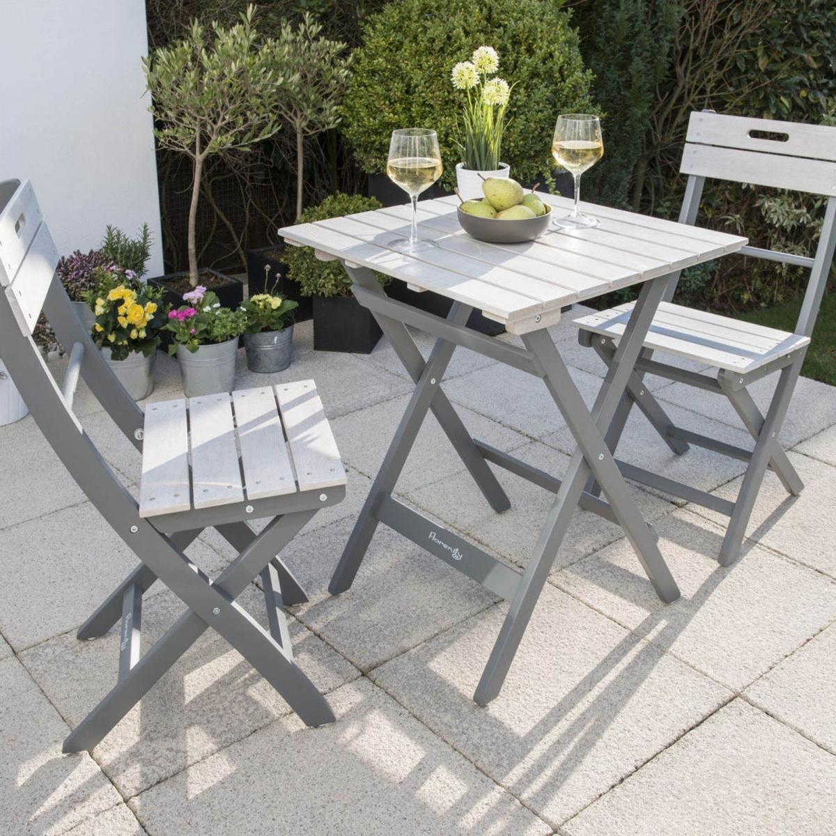 Florenity 2 Seater Grigio Bistro Set Grey – image 1