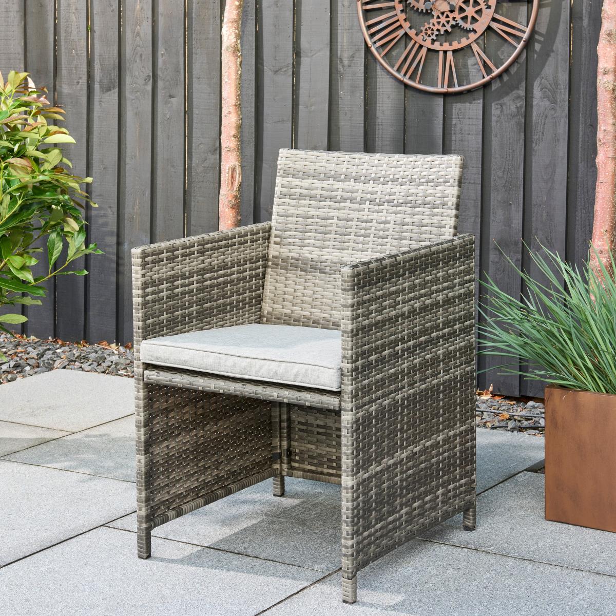 St Lucia 2 Seater Cube Set Grey – image 6