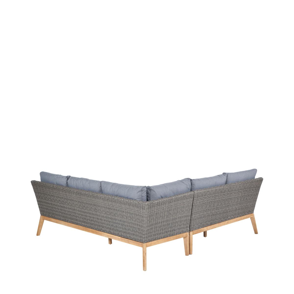 Larissa Kubu Rattan Corner Set Grey – image 2