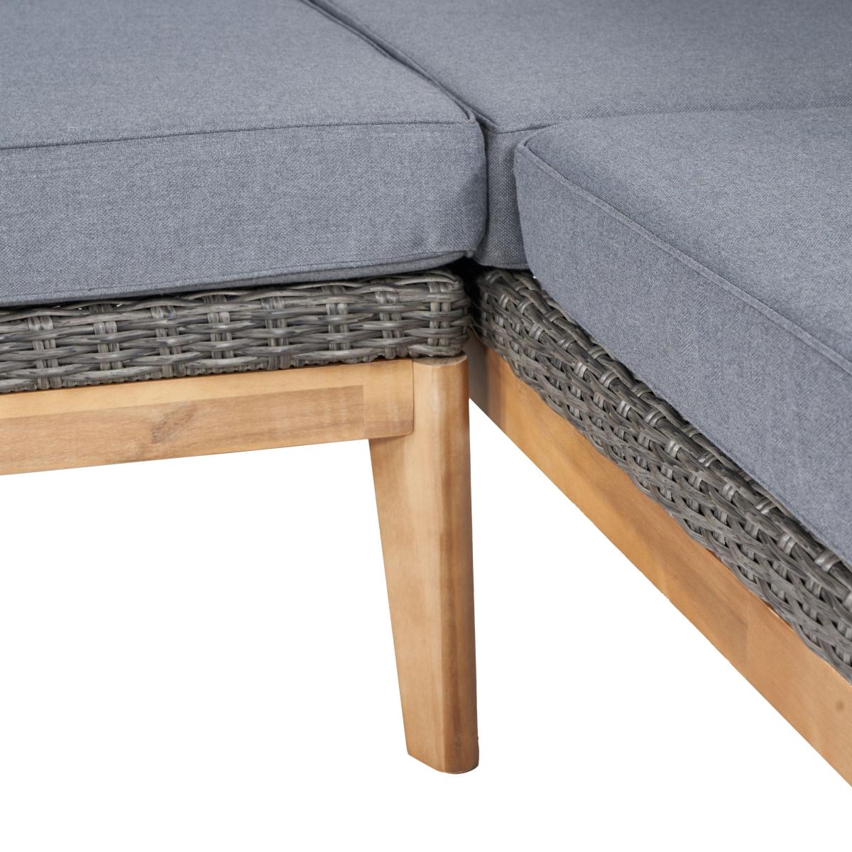 Larissa Kubu Rattan Corner Set Grey – image 4