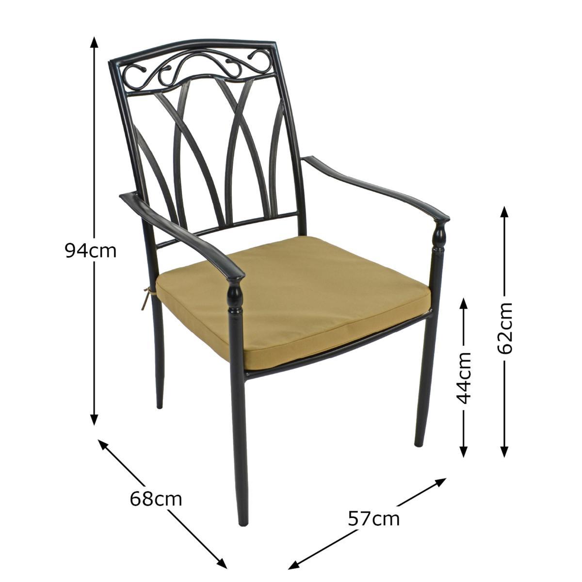Haslemere Table with 4 Ascot Chairs Set Brown – image 9