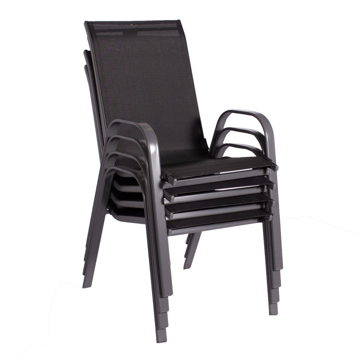 Rio 6 Seater Set with Parasol Grey – image 2