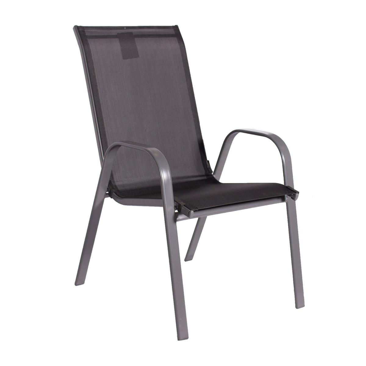 Rio 6 Seater Set with Parasol Grey – image 4