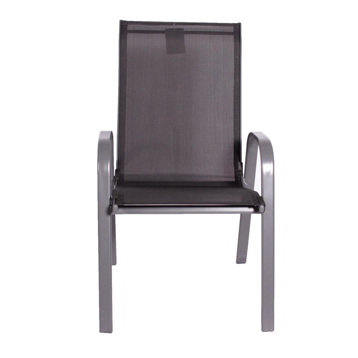 Rio 6 Seater Set with Parasol Grey – image 5