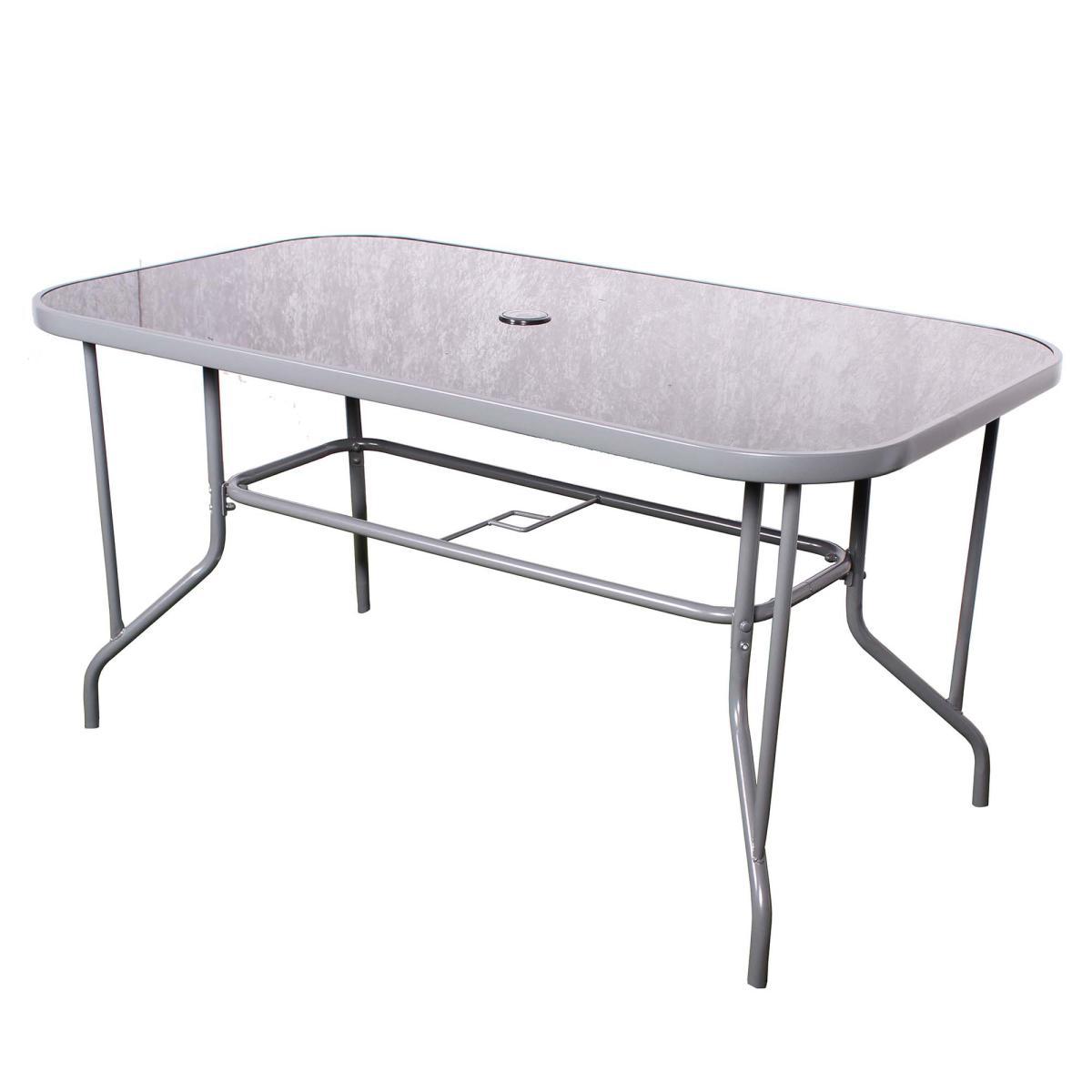 Rio 6 Seater Set with Parasol Grey – image 6