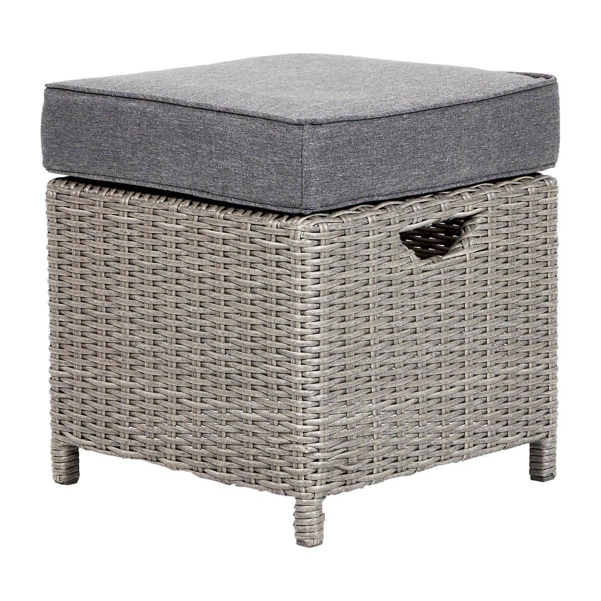 Barbados Long Right Rattan Corner Set Slate (Grey) – image 5