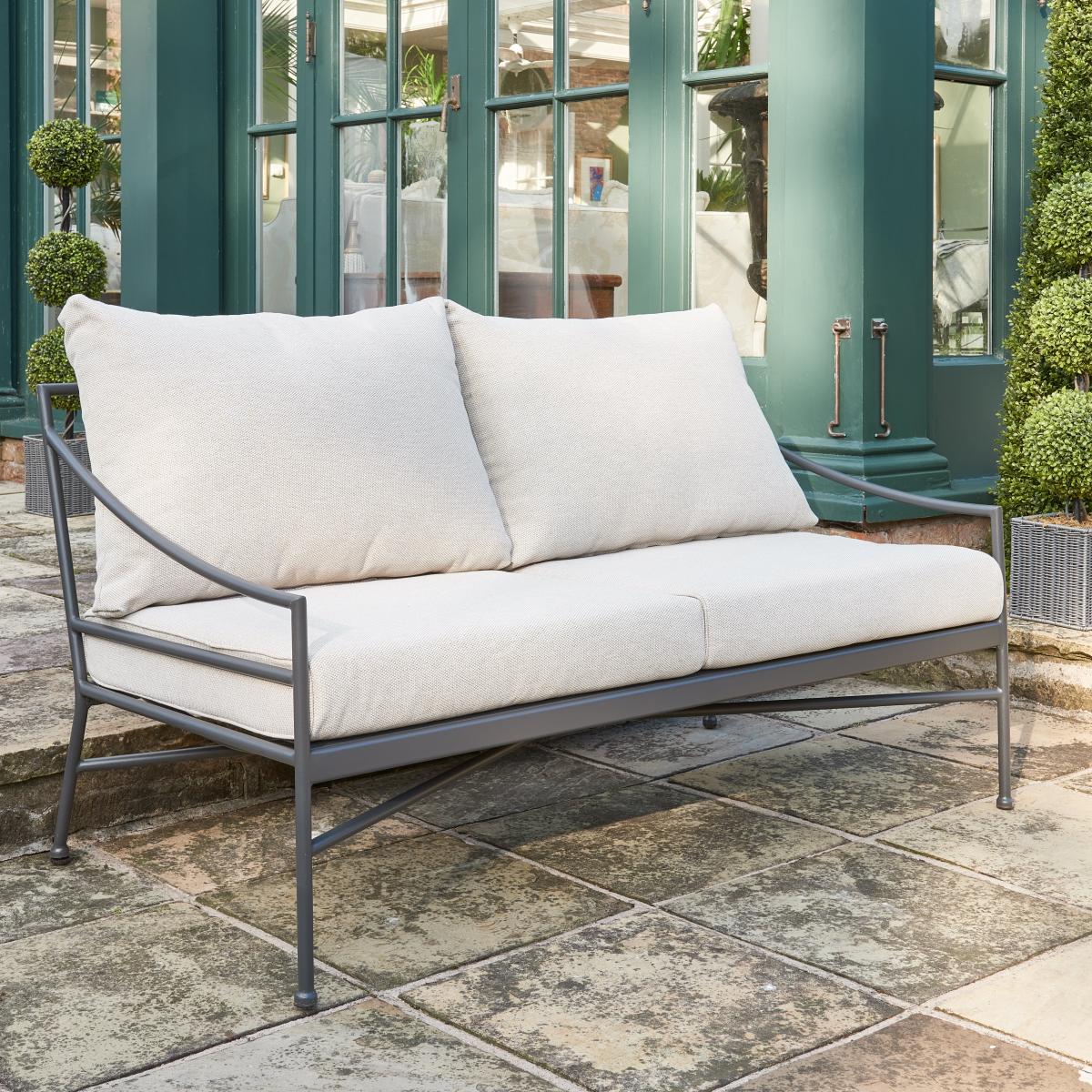 Churchgate 4 Seater Metal Conversation Set Brown – image 3