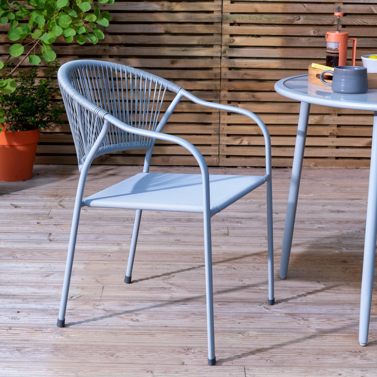 Elements Round Rope Dining Set Grey Grey – image 4
