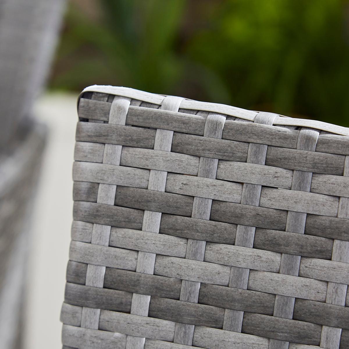 St Lucia Rattan Round Dining Set Grey Grey – image 5
