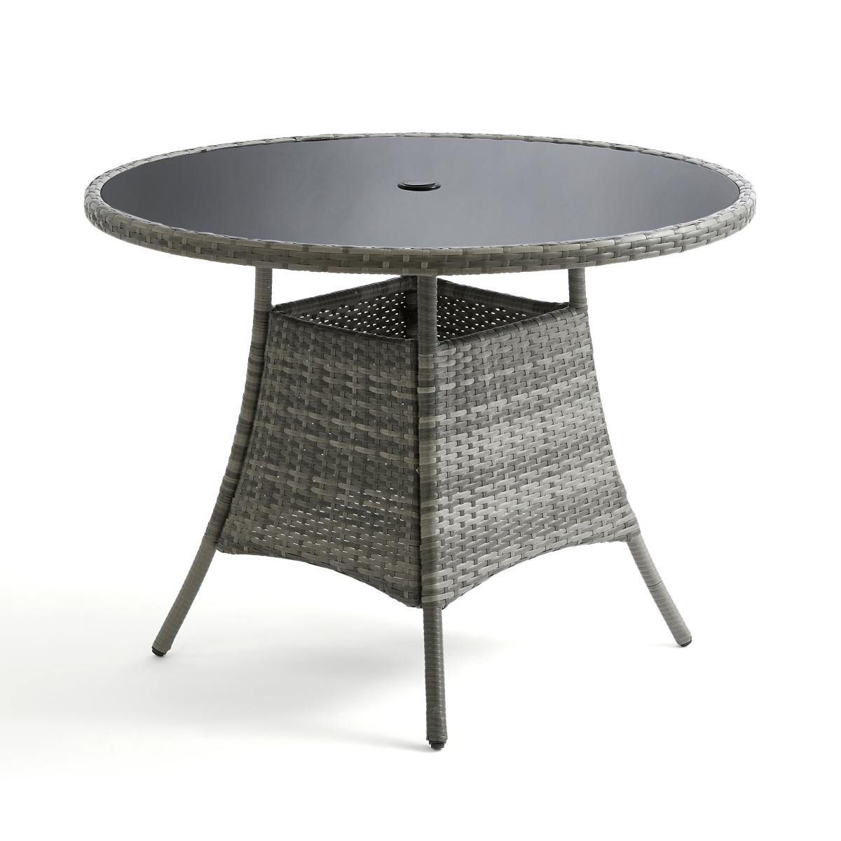 St Lucia Rattan Round Dining Set Grey Grey – image 7