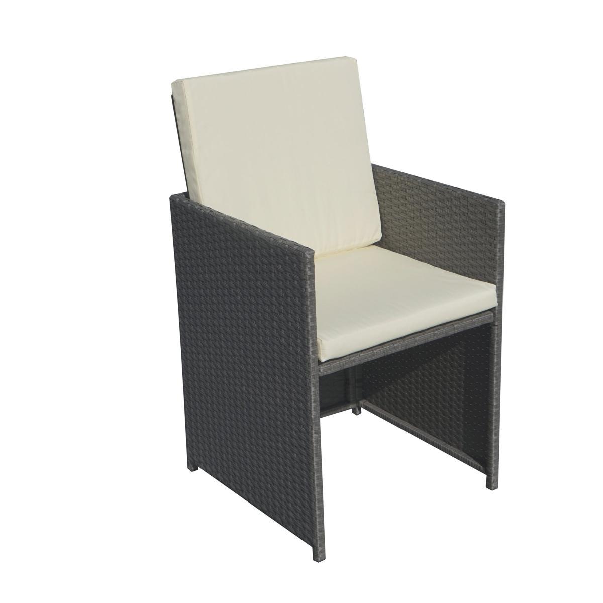 Cannes 8 Seater Grey Cube Set Grey – image 2