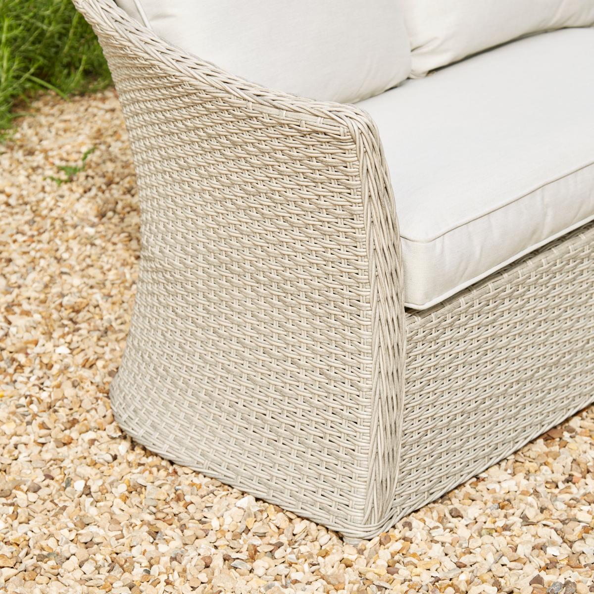 Churchgate Rattan Corner Sofa Set Grey – image 6